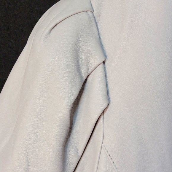 100% Genuine Leather RYEGRASS Light Gray Jacket Size 2X - Picture 4 of 9